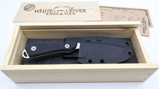 White River M1 Backpacker Pro™, Black G10 MagnaCut (WRM1-TBL-MAG)