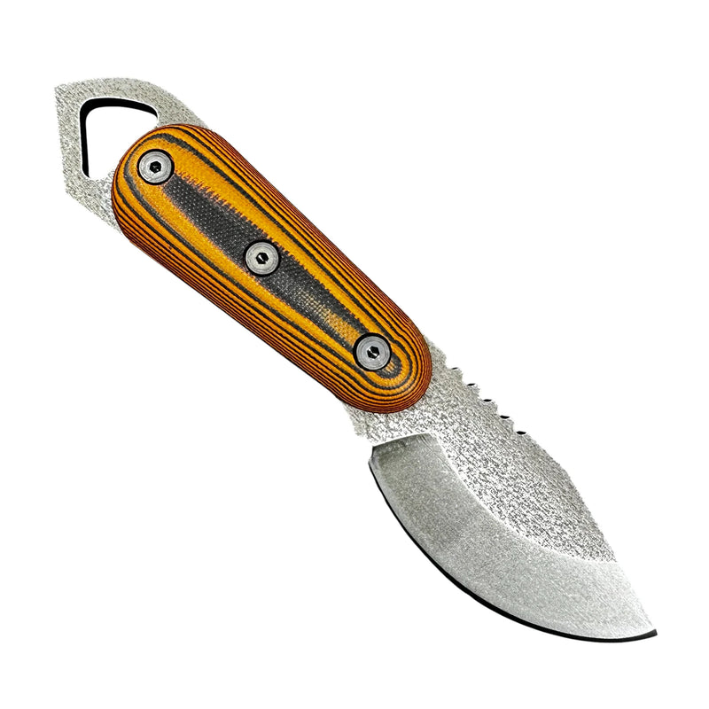 Load image into Gallery viewer, Shed Knives 2026 Skur, Orange &amp; Black Layered G-10 (SK26SKSO)
