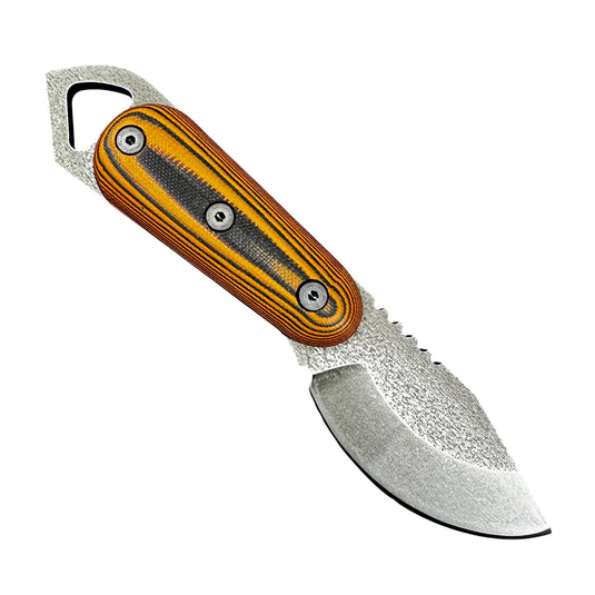 Shed Knives 2026 Skur, Orange & Black Layered G-10 (SK26SKSO)