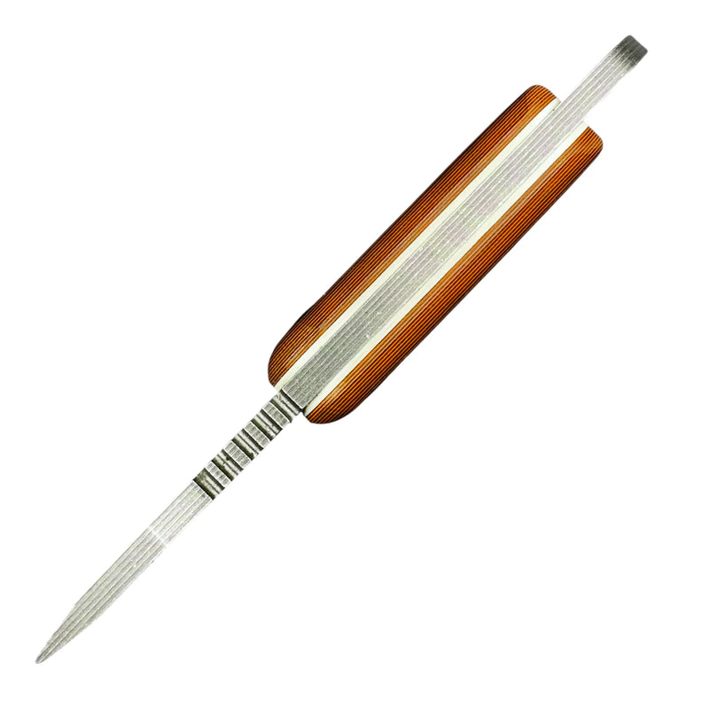 Load image into Gallery viewer, Shed Knives 2026 Skur, Orange &amp; Black Layered G-10 (SK26SKSO)
