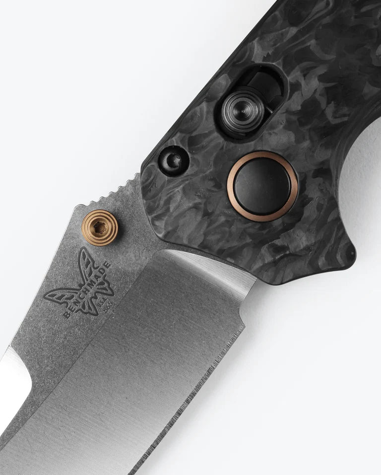 Load image into Gallery viewer, Benchmade Mini Bedlam™ AXIS® Lock Marbled Carbon Fiber (865-02) - COMING IN MARCH!!
