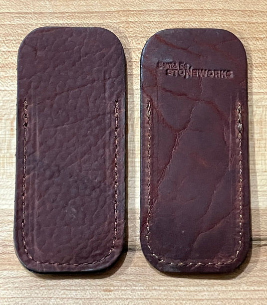 Santa Fe Stoneworks Buffalo Hide Small Knife Pouch, Brown