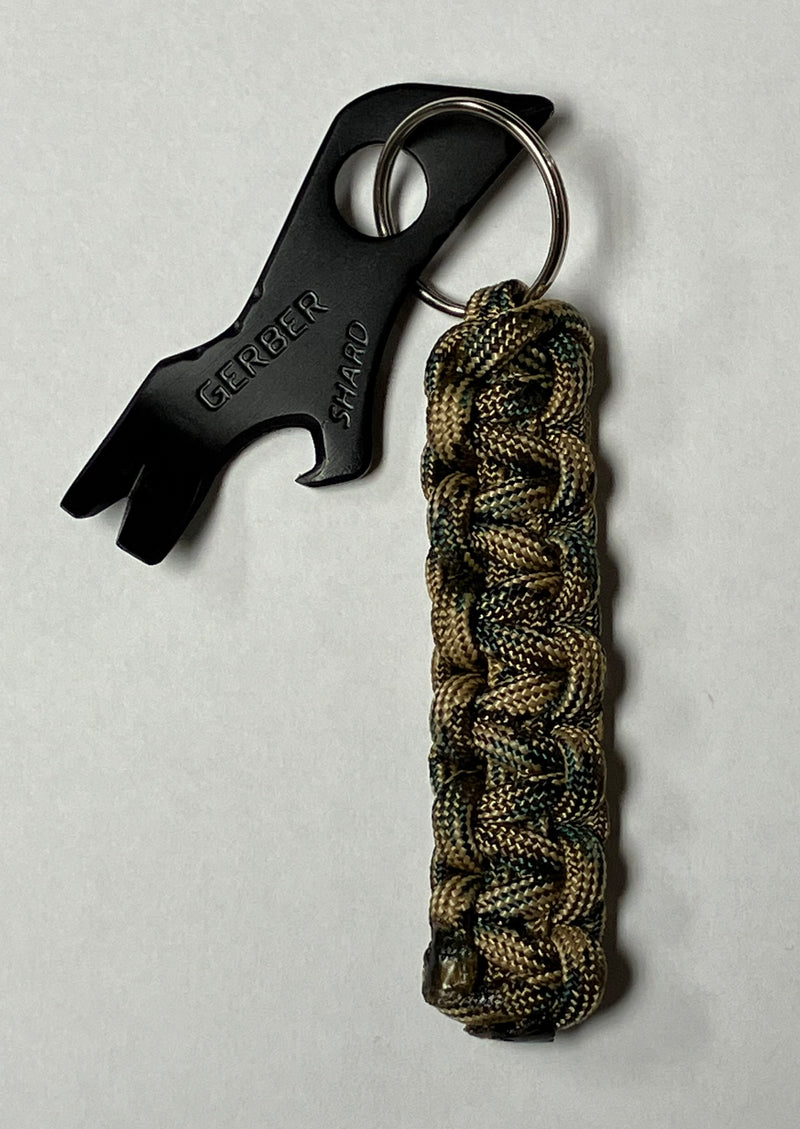 Cargue la imagen en el visor de la galería, Anchor's Knot Paracord Lanyard with Black Gerber Shard Tool

