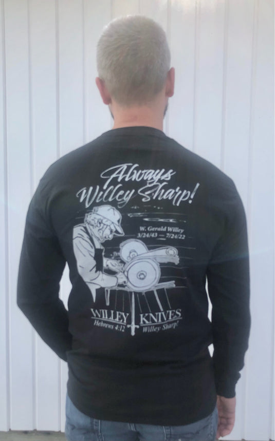 Gerald Willey Commemorative Long Sleeve T-Shirt, Black
