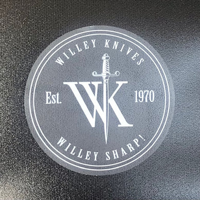 Willey Knives Logo Sticker, Clear