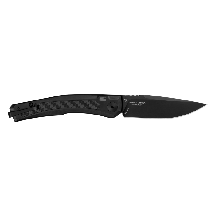 Cargue la imagen en el visor de la galería, Zero Tolerance 0556BLK Auto Black Titanium Carbon Fiber Inlay, MagnaCut
