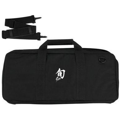 Shun Chef's 20-Slot Knife Case, Black with Shoulder Strap (DM0882)