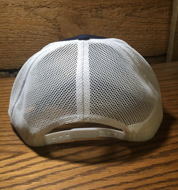 Load image into Gallery viewer, Willey Knives Low Profile Trucker Cap, Navy with White Mesh (WKHAT3)
