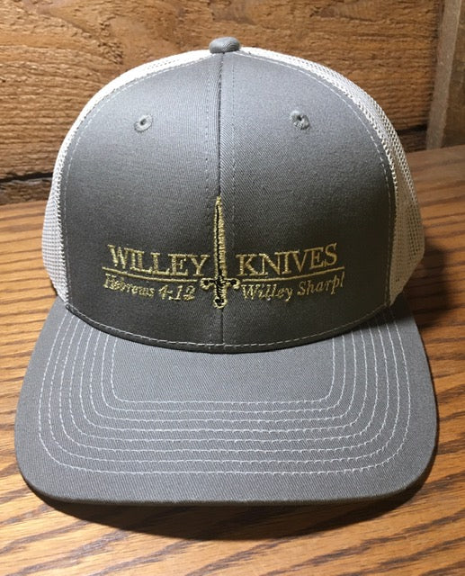 Willey Knives Baseball Hat, Olive with Khaki Mesh (WKHAT4)