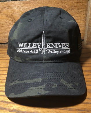 Willey Knives Cloth Cap, Tactical Multicam Black (WKHAT7)