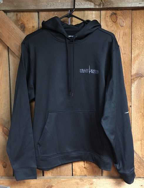 Willey Knives Flag Logo Sport-Tek® Hoodie, Black