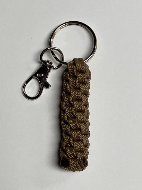Knotted Rope Key Rings Anchor's Knot 550 Paracord Spiral Knot Key Ring – Willey Knives
