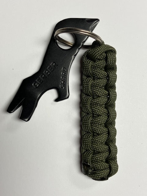 Cargue la imagen en el visor de la galería, Anchor&#39;s Knot Paracord Lanyard with Black Gerber Shard Tool
