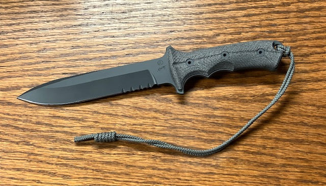 Load image into Gallery viewer, Chris Reeve Green Beret 7&quot; CPM MagnaCut Serrated Fixed Blade (GB7-1001)
