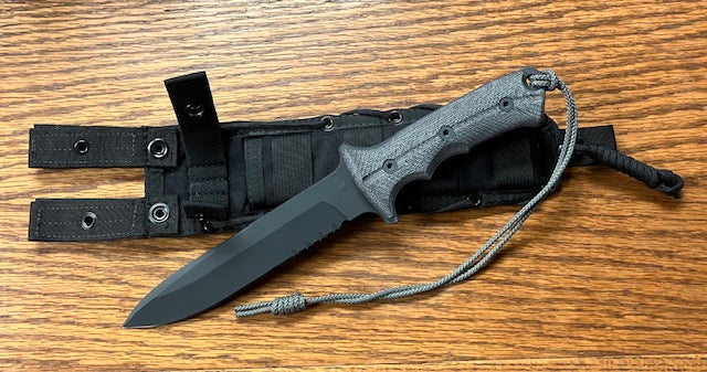 Load image into Gallery viewer, Chris Reeve Green Beret 7&quot; CPM MagnaCut Serrated Fixed Blade (GB7-1001)
