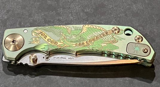 Spartan Blades Elite Harsey Folder Custom, Magnacut, God & Country (SF5-CGC)