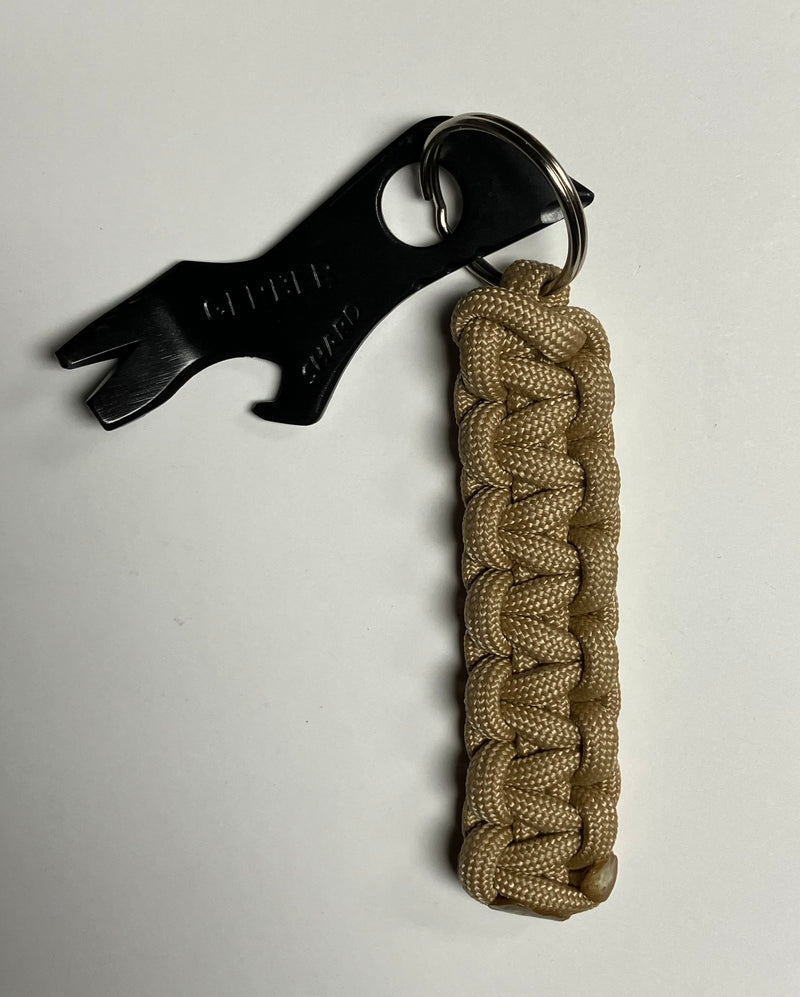 Cargue la imagen en el visor de la galería, Anchor&#39;s Knot Paracord Lanyard with Black Gerber Shard Tool
