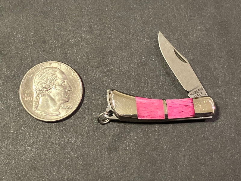 Load image into Gallery viewer, Maserin Mignon Miniature Knife, Pink Bone (707/RS)
