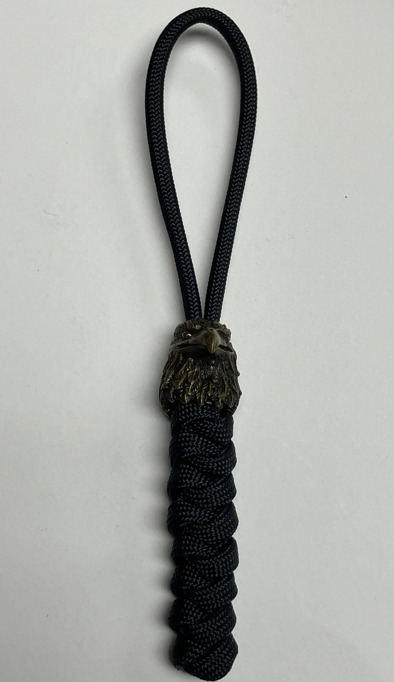 Cargue la imagen en el visor de la galería, Anchor&#39;s Knot 550 Paracord Snake Knot Lanyard, Eagle Bead (AKSKE)
