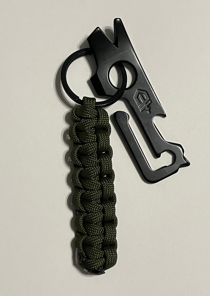 Cargue la imagen en el visor de la galería, Anchor&#39;s Knot Paracord Lanyard with Black Gerber Mullet Tool
