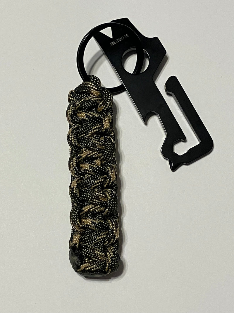 Cargue la imagen en el visor de la galería, Anchor&#39;s Knot Paracord Lanyard with Black Gerber Mullet Tool
