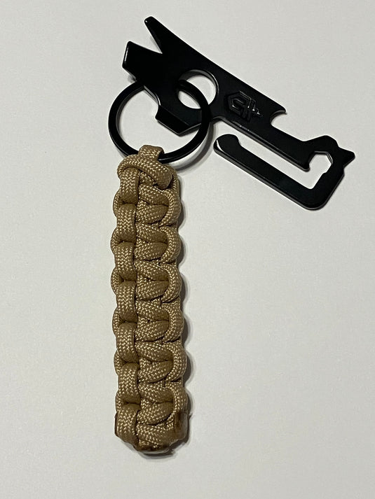 Anchor's Knot Paracord Lanyard with Black Gerber Mullet Tool