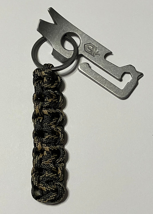 Anchor's Knot Paracord Lanyard with Stonewashed Gerber Mullet Tool