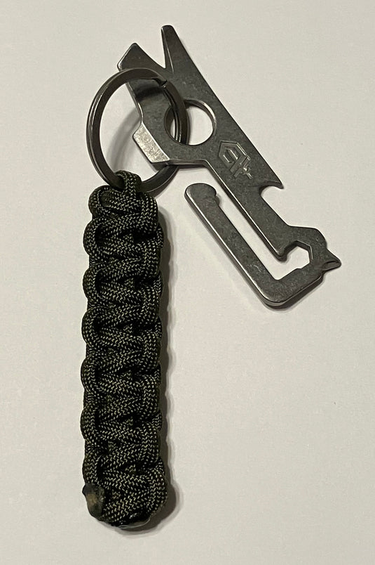 Anchor's Knot Paracord Lanyard with Stonewashed Gerber Mullet Tool