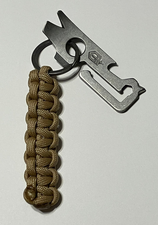 Anchor's Knot Paracord Lanyard with Stonewashed Gerber Mullet Tool