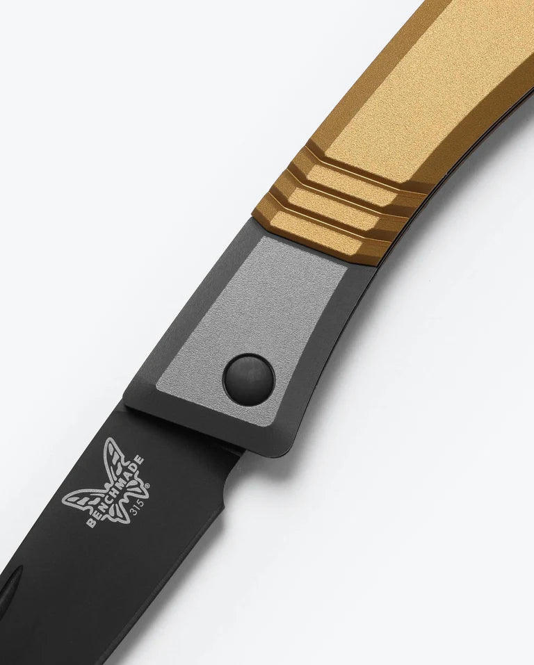 Cargue la imagen en el visor de la galería, Benchmade Successor™ Burnt Brass Aluminum, M390 Slip Joint (315BK-01) - COMING SOON!!
