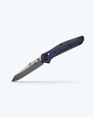 Benchmade Osborne AXIS® Lock Reverse Tanto Blue Denim Micarta (940-04)