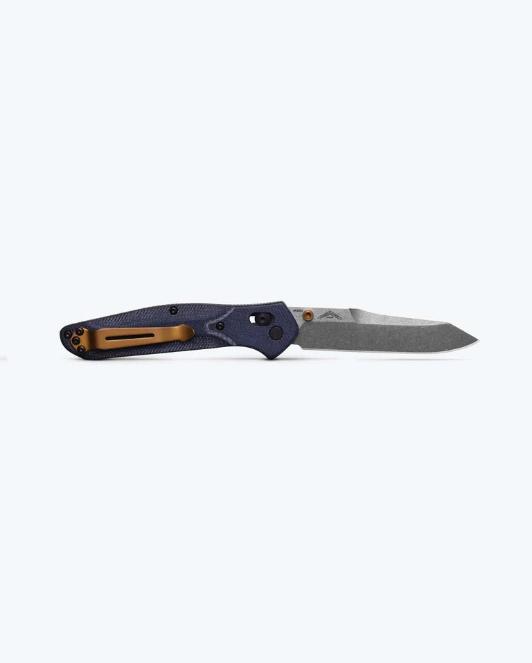 Load image into Gallery viewer, Benchmade Osborne AXIS® Lock Reverse Tanto Blue Denim Micarta (940-04)
