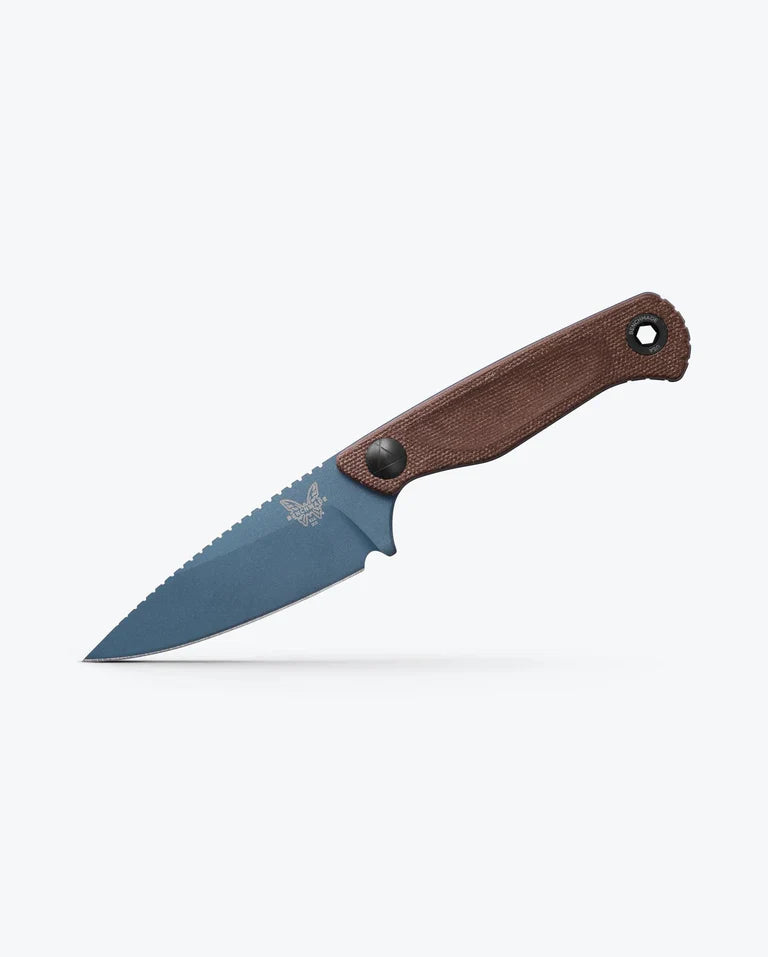 Cargue la imagen en el visor de la galería, Benchmade Dacian™ Fixed Blade Brown Canvas Micarta, MagnaCut (203BT-03)
