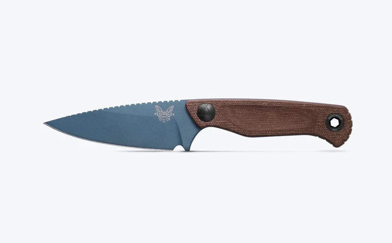 Cargue la imagen en el visor de la galería, Benchmade Dacian™ Fixed Blade Brown Canvas Micarta, MagnaCut (203BT-03)
