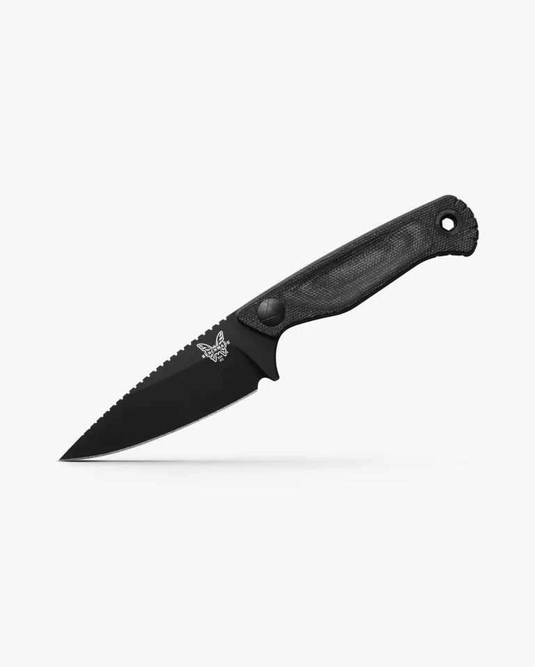Cargue la imagen en el visor de la galería, Benchmade Dacian™ Fixed Blade Black Canvas Micarta, MagnaCut (203BK-02)
