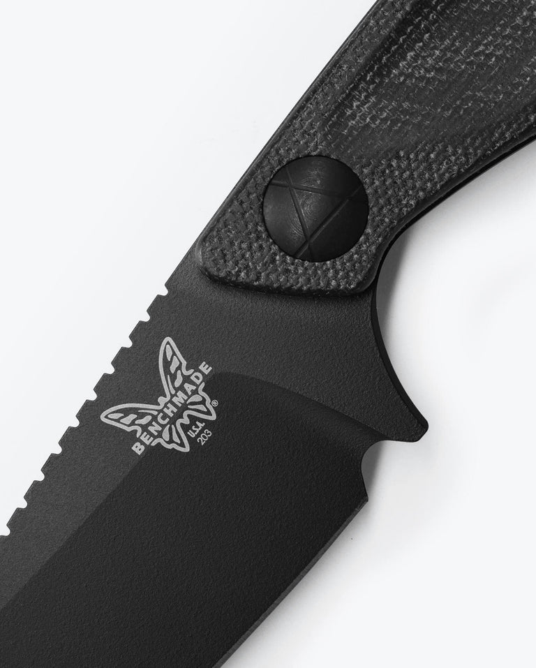 Cargue la imagen en el visor de la galería, Benchmade Dacian™ Fixed Blade Black Canvas Micarta, MagnaCut (203BK-02)
