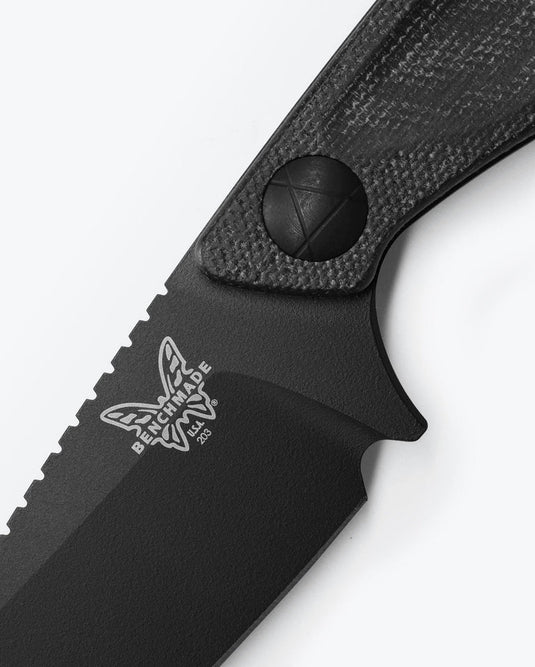 Benchmade Dacian™ Fixed Blade Black Canvas Micarta, MagnaCut (203BK-02)