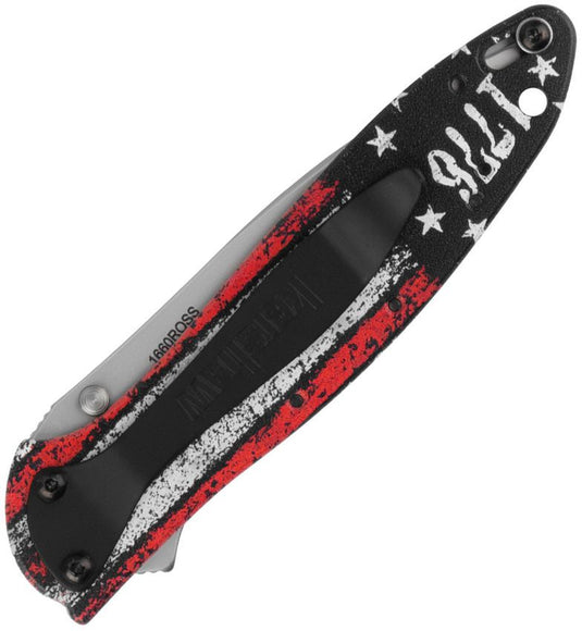 Kershaw® Leek 1776 Flag, Assisted (1660ROSS)