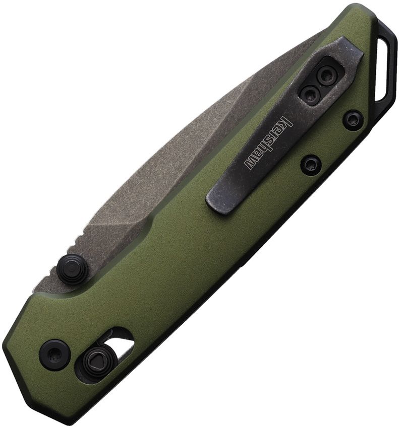 Load image into Gallery viewer, Kershaw® Mini Iridium DuraLock OD Green Aluminum (2051OLBW)
