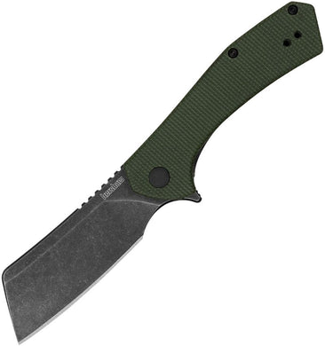 Kershaw® Static D2 Green Canvas Micarta (3445MCGBW)