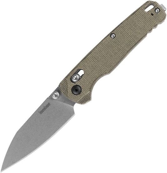 Kershaw® Bel Air Reverse Tanto, OD Green Canvas Micarta, MagnaCut (6105OLMC)