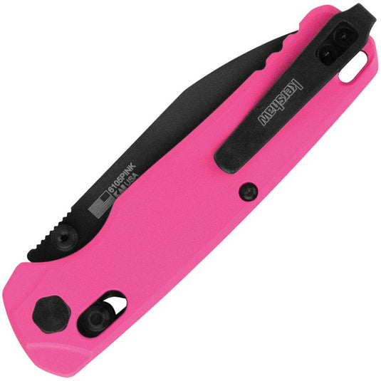 Kershaw® Bel Air PInk, Reverse Tanto Black Coated MagnaCut (6105PINK)
