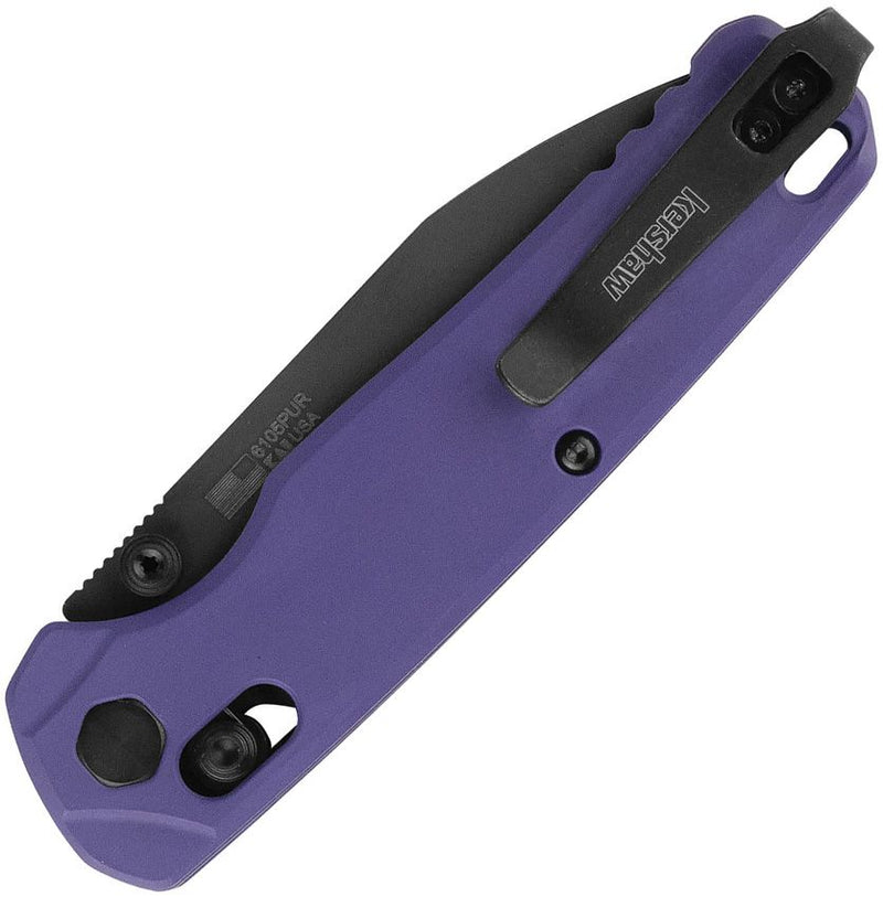 Cargue la imagen en el visor de la galería, Kershaw® Bel Air Purple, Reverse Tanto Black Coated MagnaCut (6105PUR)
