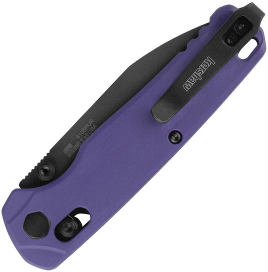 Kershaw® Bel Air Purple, Reverse Tanto Black Coated MagnaCut (6105PUR)