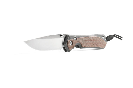 Chris Reeve Large Sebenza 31 Inlay Natural Canvas Micarta, Magnacut Drop Point (L31-1660)