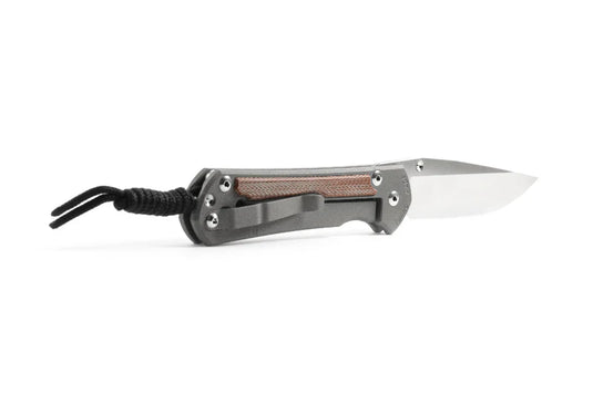 Chris Reeve Small Sebenza 31 Inlay Natural Canvas Micarta, Magnacut Drop Point (S31-1660)