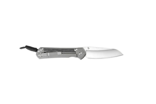 Chris Reeve Large Sebenza 31 Inlay Black Canvas Micarta Glass Blasted, Magnacut Insingo (L31-1224)