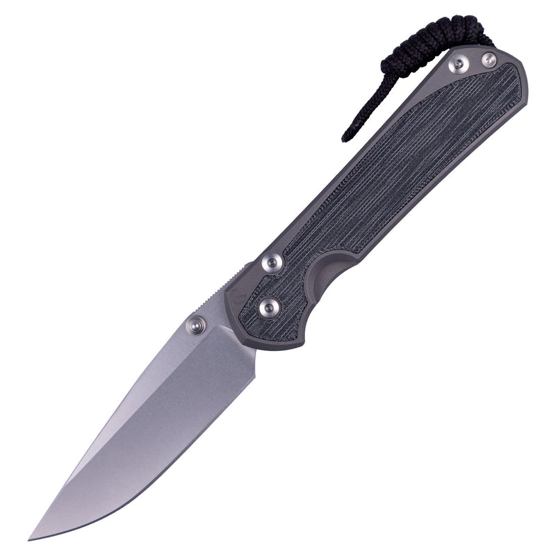 Load image into Gallery viewer, Chris Reeve Large Sebenza 31 Inlay Black Canvas Micarta Drop Point (L31-1652)
