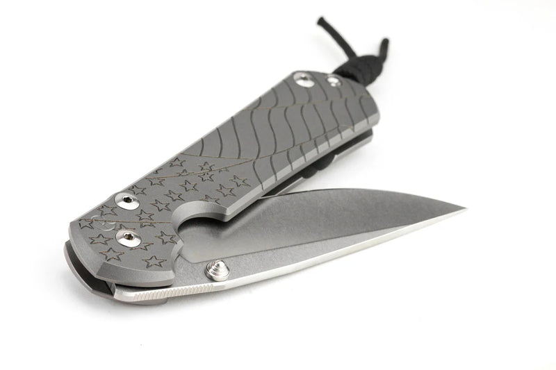 Load image into Gallery viewer, Chris Reeve Large Sebenza 31 &quot;Forever Flag&quot;, Glass Blasted, Magnacut Drop Point (L31-1690)
