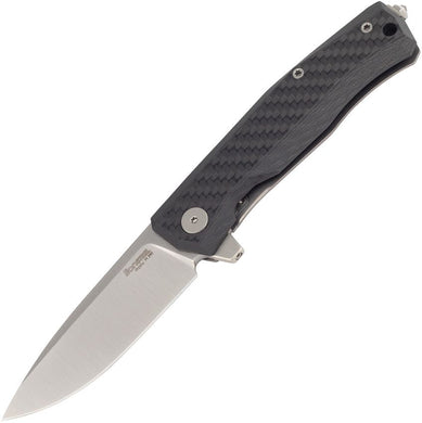 lionSTEEL® Myto Carbon Fiber Titanium, M390 Satin Finish (MT01CF)